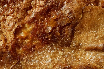 Cake top texture with white sugar