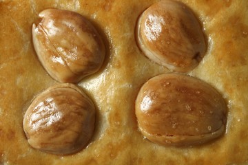 Almond salted golden bakery texture