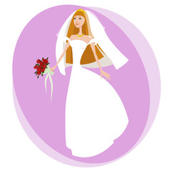 bride illustration vector