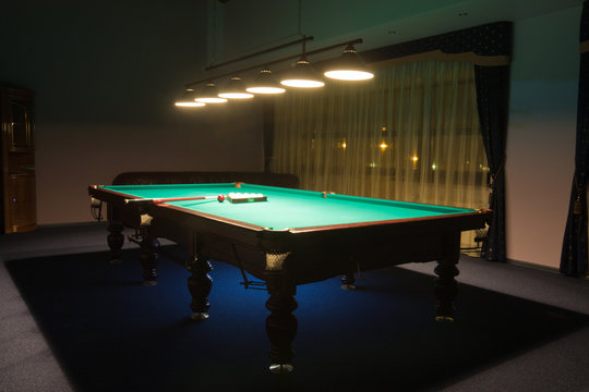 Billiard room with