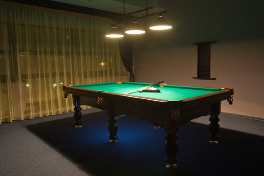 Billiard room with