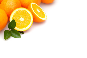 place for your text next to oranges