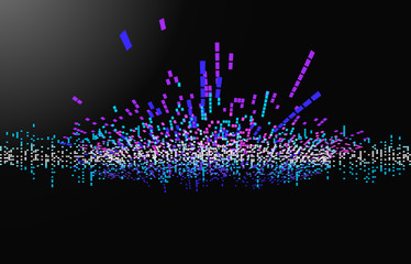 vector abstract music wave