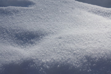 neige fraiche dans les Alpes