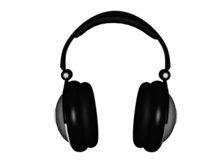 headphones isolated on white
