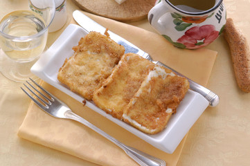Mozzarella in carrozza - Antipasti del Trentino Alto Adige