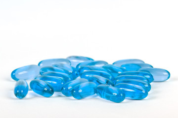 Blue capsules