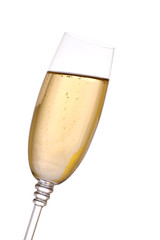 Glass with champagne