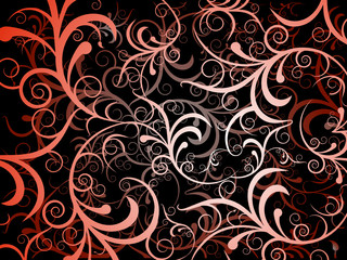 Red swirls