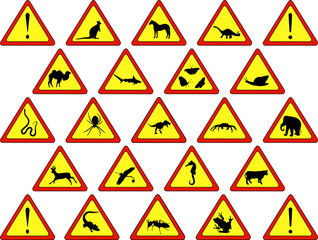 Animal warning signs