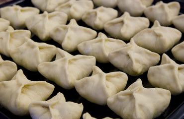 Pies are ready to a batch