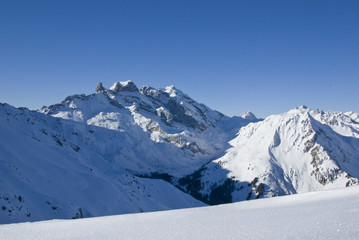 Fototapeta premium Winter in den Bergen