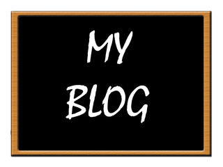 Obraz premium My blog notice