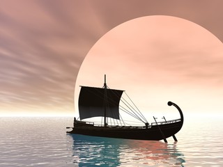 Ancient Greek Ship © Paul Moore