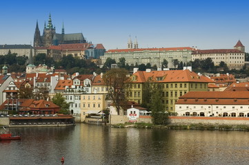 Naklejka na ściany i meble View of Prague from Prague Castle.