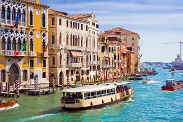 Fotobehang Canal Grande in Venetië © Sailorr