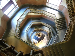 Zelfklevend Fotobehang City Hall Stairs © trekandphoto