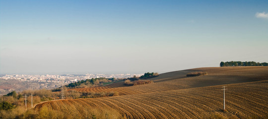 Fototapeta premium Dijon vue de la Rente de la Gras