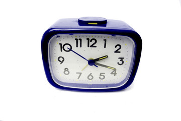 Blue alarm clock