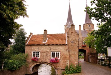 The east gate in Delft in the Netherlands