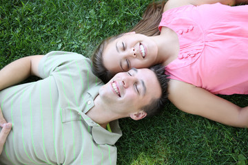 Couple Resting in the park