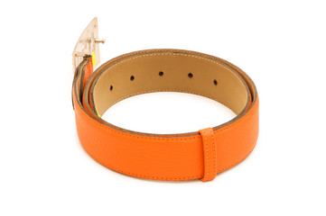 Stylish belt isolated on the white background