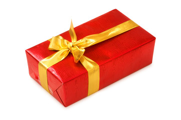 Gift boxes isolated on the white background