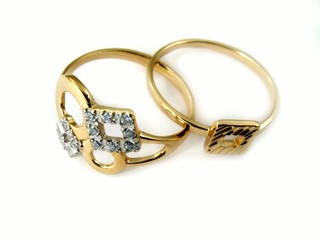 Golden jewelry