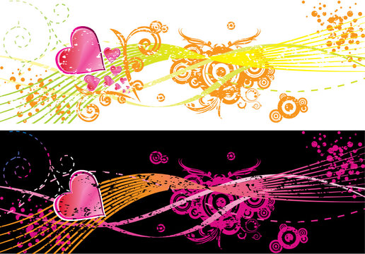 two valentine's headers