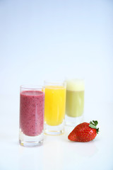 Colorful smoothies