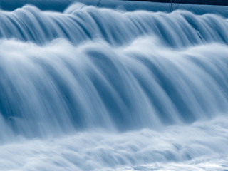 blue falling water texture