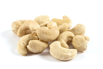 Pile of cashew nuts