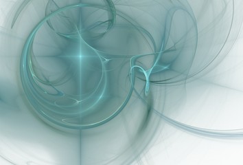 Fractal image of an abstract futuristic shape for a background.