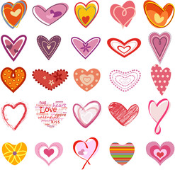 Trendy hearts