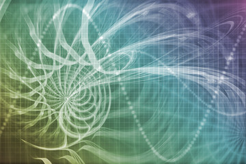 Alien Portal Abstract Background