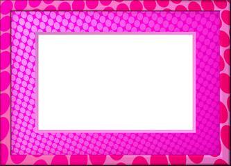 pink frame on valentine photo