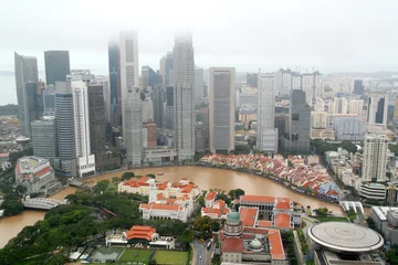 Gordijnen Singapore city view © Videowokart