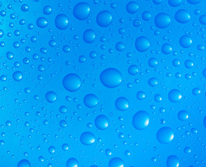 blue water drops background.
