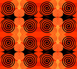 Seamless pattern with abstract design.