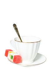 Cup and sweet candy
