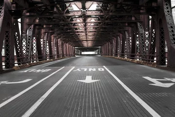 Foto auf Leinwand Chicago-Brücke © Viola Joyner