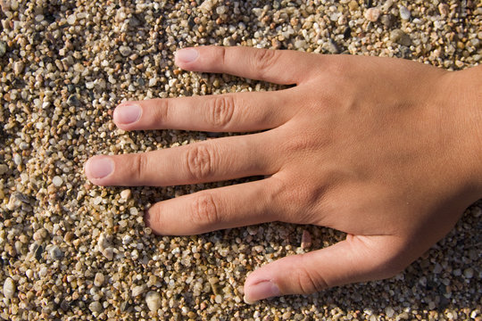 closeup of a woman's hand