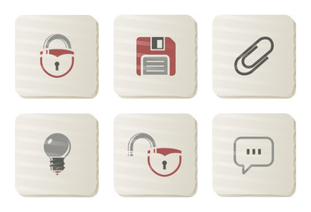 Toolbar and Interface icons | Cardboard series