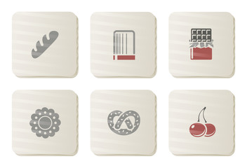 Sweeties and Bakery icons | Cardboard series