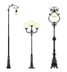 Ground street lamps