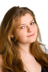 Naklejka premium beautiful smiling girl