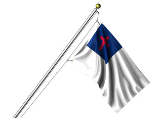 Isolated Christian Flag