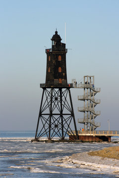 Leuchtturm im Winter