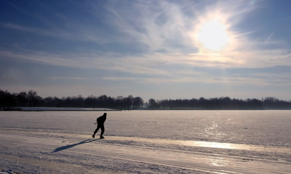 Ice skater Sunrise
