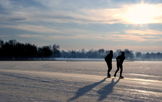 Ice skater Sunrise